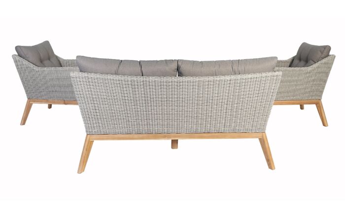 Pacific Lifestyle Larissa Lounge Set - Light Kubu Grey