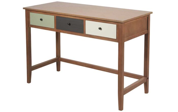Pacific Lifestyle Loft wood Multicoloured 3 Drawer Desk