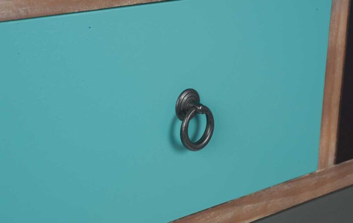 Pacific Lifestyle Loft Pine Wood Multicoloured 4 Drawer Unit