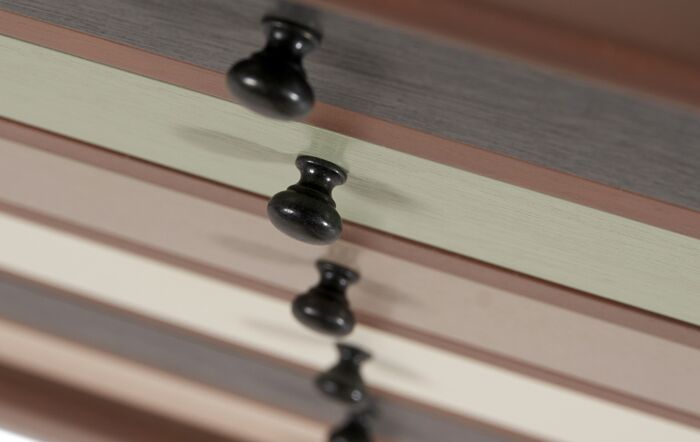 Pacific Lifestyle Loft Pine Wood Sage Multicoloured 6 Drawer Unit