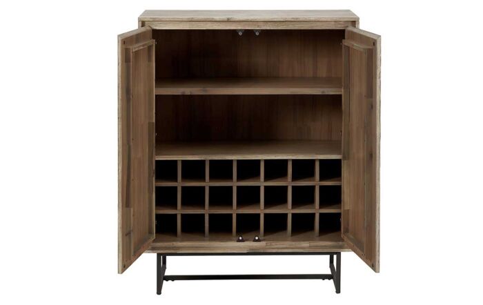Pacific Lifestyle Marca Acacia Wood Two Door Bar Cabinet Pacific Lifestyle Marca Acacia Wood Two Door Bar Cabinet