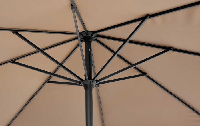 Pacific Lifestyle Riva 3.5m Round Parasol - Taupe