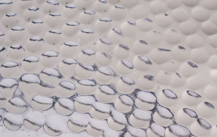 Pacific Lifestyle Sangli Hammered and Polished Aluminium Round Stool