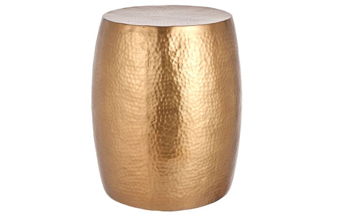 Pacific Lifestyle Sangli Hammered Metal Antique Brass Colour Stool