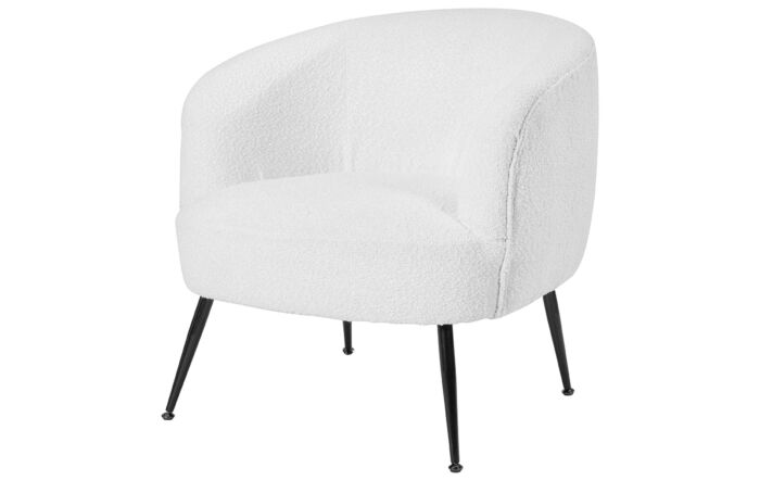 Pacific Lifestyle Siena Bouclé Tub Chair With Black Legs