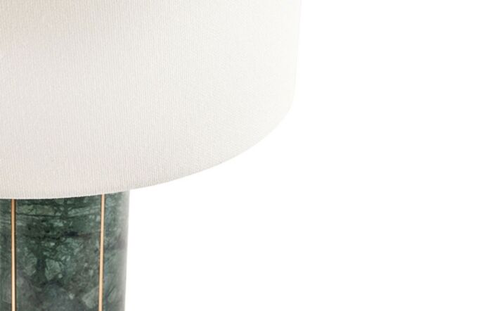 Pacific Lifestyle Venetia Green Marble And Gold Metal Tall Table Lamp