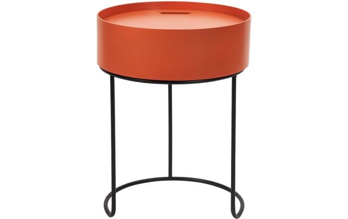 Pacific Lifestyle Hugo Tobacco Wood And Black Metal Storage Table