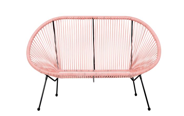 Pacific Lifestyle Pink PU Rio 4 Piece Seating Set