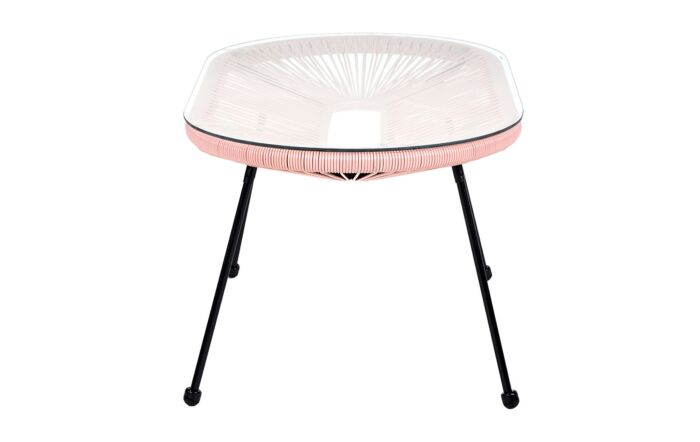 Pacific Lifestyle Pink PU Rio 4 Piece Seating Set