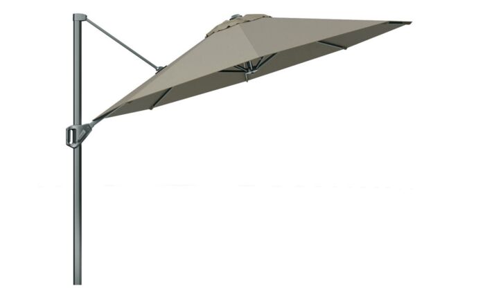 Pacific Lifestyle Voyager T1 3m Round Taupe Parasol with 90kg Granite Base
