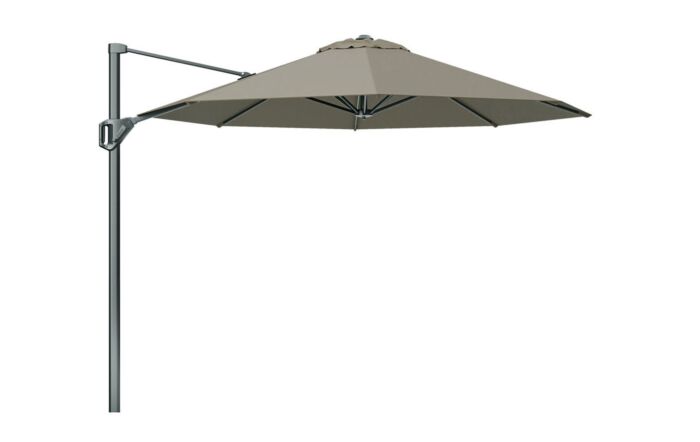 Pacific Lifestyle Voyager T1 3m Round Taupe Parasol with 90kg Granite Base
