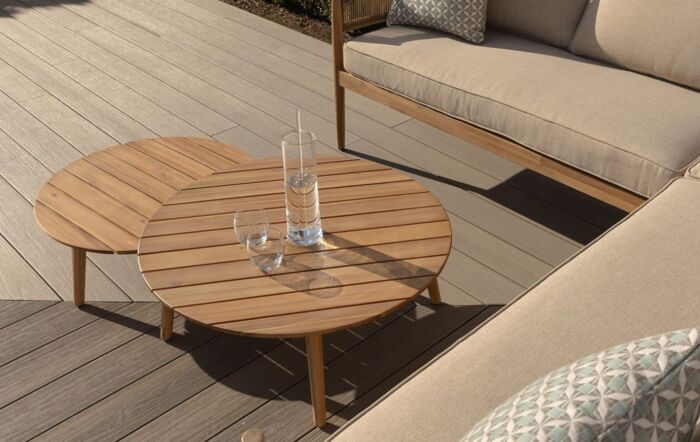 Maze Porto Garden Corner Sofa Set with Side Tables