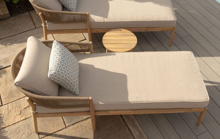 Maze Porto Sunlounger Set With Side Table