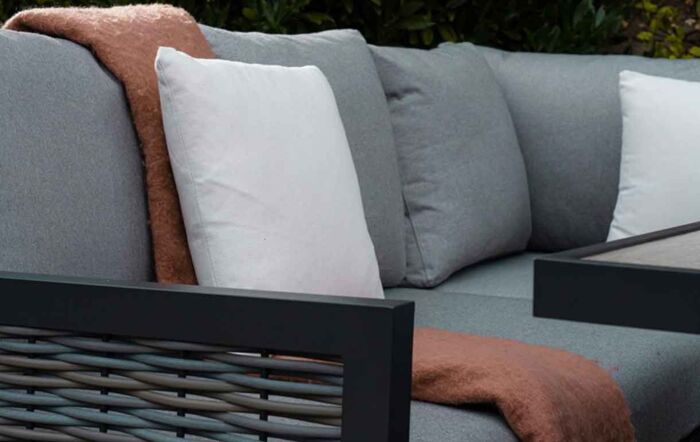 Bramblecrest Portofino Adjustable Casual 3 Seat Sofa Set with Ceramic Table