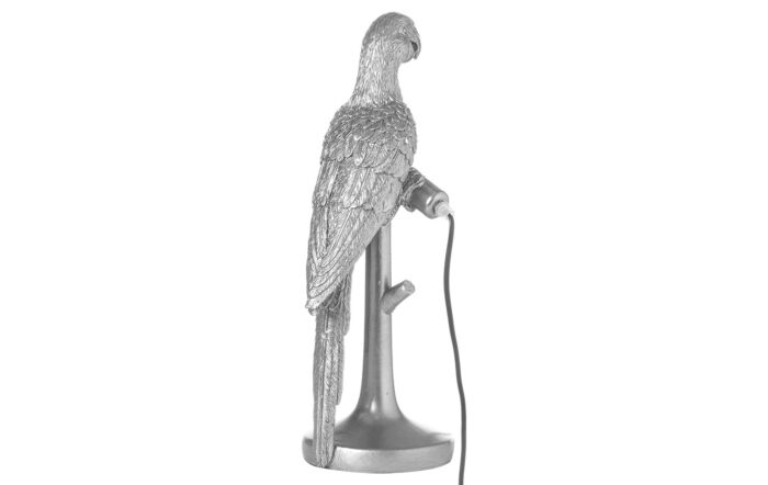 Hill Interiors Percy The Parrot Silver Table Lamp Without Shade