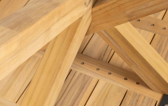 4 Seasons Outdoor Prado 160 Round Dining Table With Teak Legs