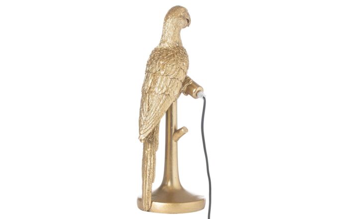 Hill Interiors Percy The Parrot Gold Table Lamp