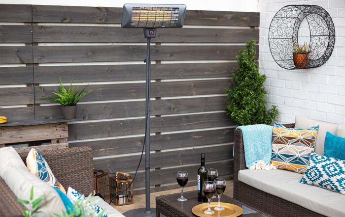 La Hacienda Standing Quartz Heater