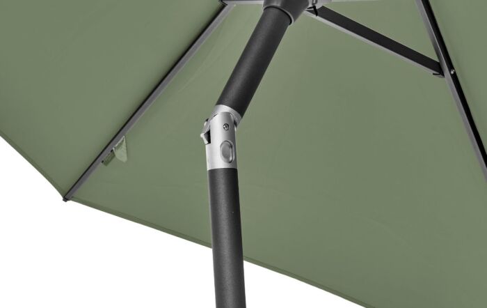 Pacific Lifestyle Riva 2.5mt Olive Parasol With 40kg Wheeled Base
