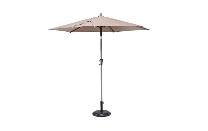 Pacific Lifestyle Riva 2.5mt Taupe Parasol With 40kg Wheeled  Base