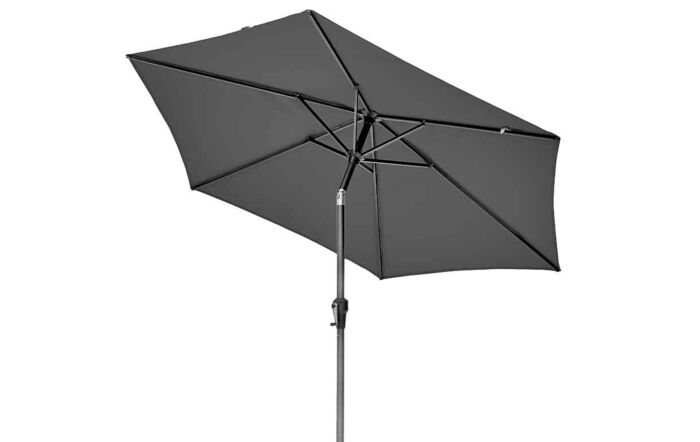 Pacific Lifestyle Riva Platinum Parasol - Anthracite 2.5 Metre