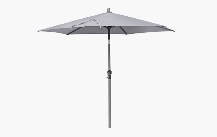 Platinum Riva 2.5m Round Luna Grey Parasol & 15kg Base