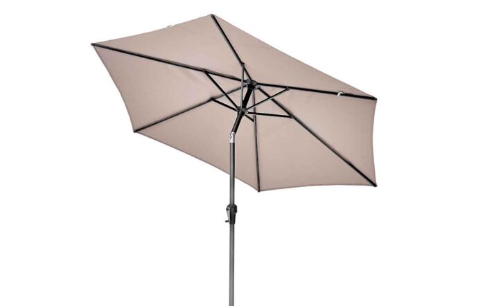 Pacific Lifestyle Riva Platinum Parasol - Taupe 2.5 Metre
