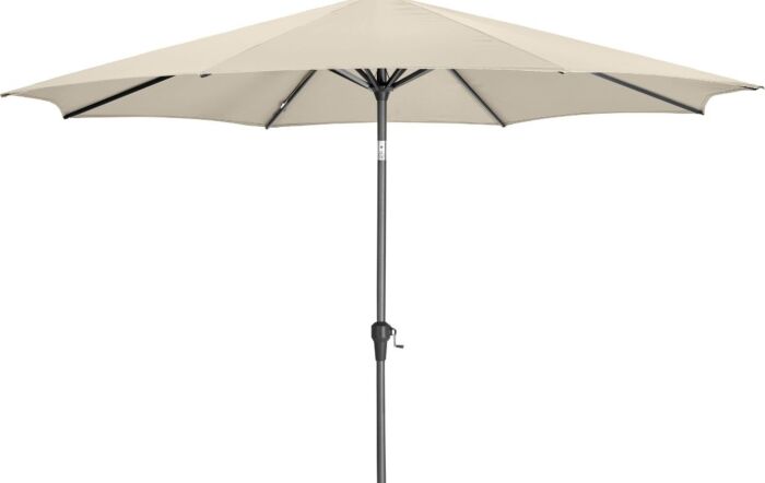 Pacific Lifestyle Riva 3m Round Champagne Parasol With 40kg Ceramica Wheeled Base