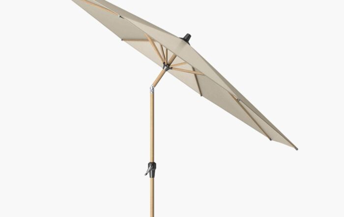 Pacific Lifestyle Riva Teak Round 3m Champagne Parasol