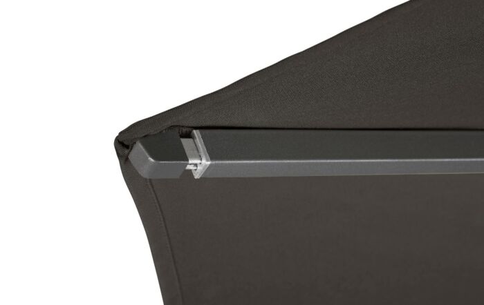 Pacific Lifestyle Riva 3m Faded Black Parasol With 40kg Ceramica Wheeled Base