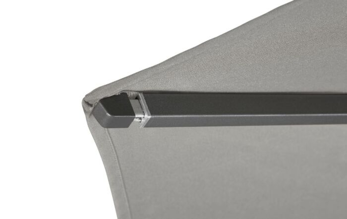 Pacific Lifestyle Riva 3m Luna Grey Parasol With 25kg Base