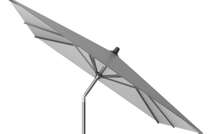 Pacific Lifestyle Riva Luna Grey 3 x 2mt Parasol With 40kg Ceramica Wheeled Base