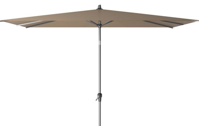 Pacific Lifestyle Riva 3 x 2 mt Taupe Parasol With 40kg Ceramica Wheeled Sandstone Base