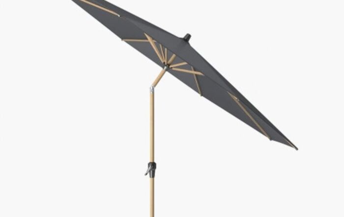 Platinum Riva Teak 3m Round Anthracite  Parasol & 15kg Base