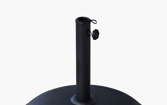 Pacific Lifestyle Riva Premium 3mt Round Faded Black Parasol With 25kg Base