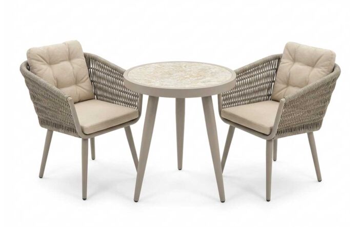 JB Furniture Exclusive Seychelles Outdoor Bistro Set - Latte
