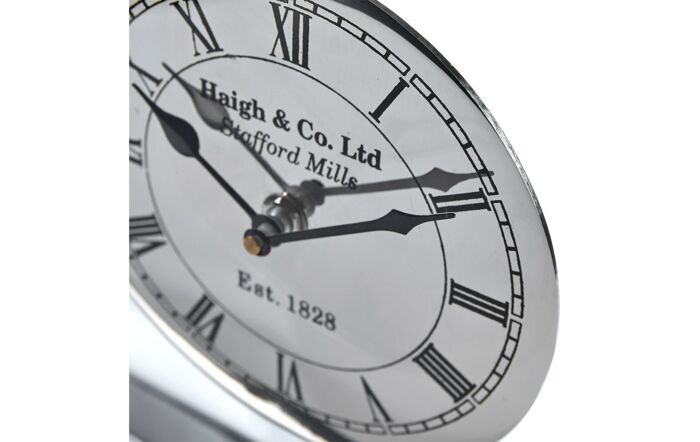 Pacific Lifestyle Silver Square Framed Standing Clock