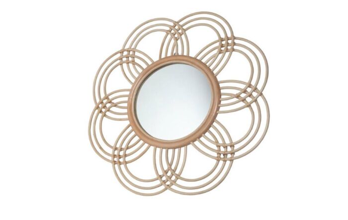 Sunflower Rattan Mirror