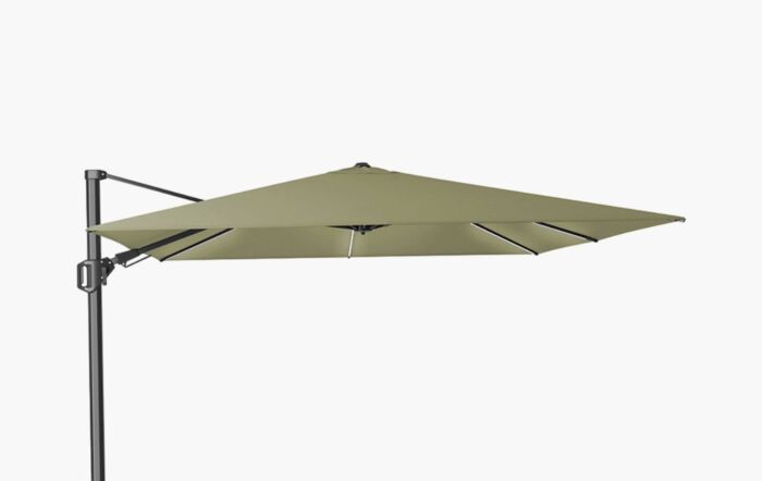 Pacific Lifestyle Glow Challenger T2 Square 3m Premium Lush Green Free Arm Parasol