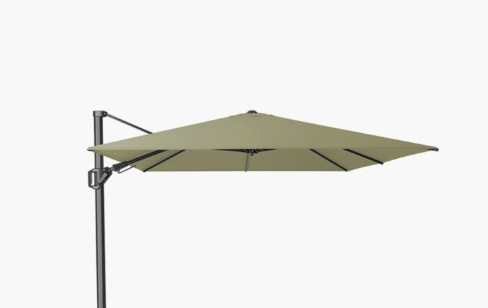 Pacific Lifestyle Glow Challenger T2 3m Square Premium Champagne Free Arm Parasol