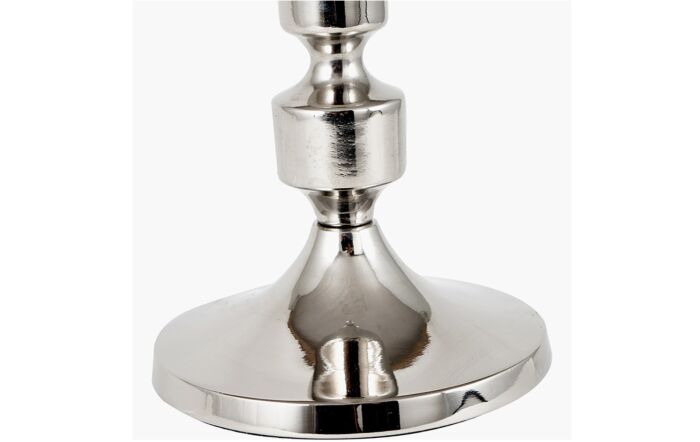 Pacific Lifestyle Tall Shiny Nickel Candlestick