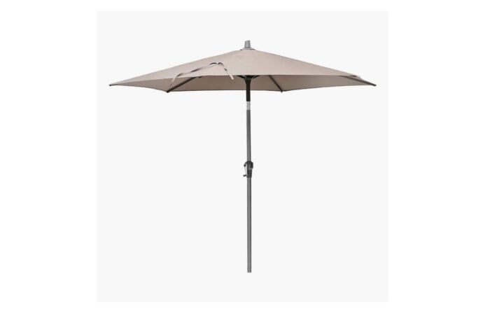 Pacific Lifestyle Riva 2.5m Round Taupe Parasol & 25kg Base