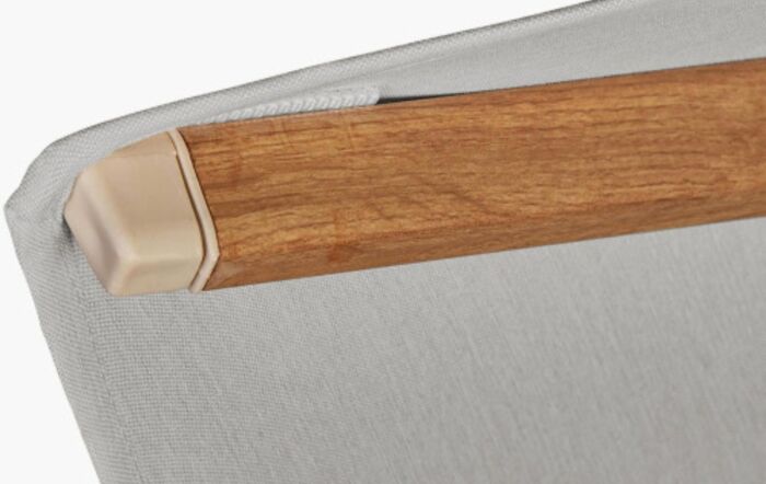 Pacific Lifestyle Challenger Teak T2 3m Square Manhattan Grey Cantilever Parasol With 90kg Wheeled Base