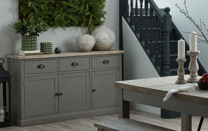 Hill Interiors Tiber Large Stone Ceramic Vase