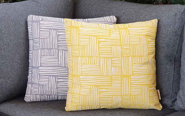 Bramblecrest Light Grey Wicker Square Scatter Cushion