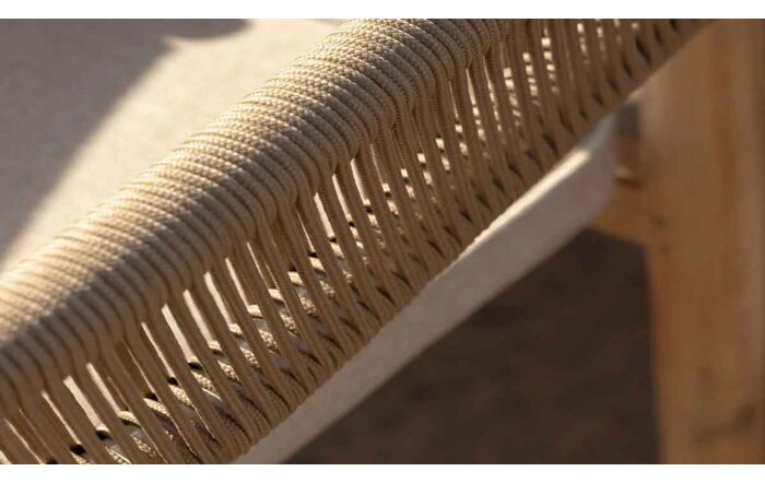 Maze Porto Rope 6 Seat Round Dining Set - Light Brown