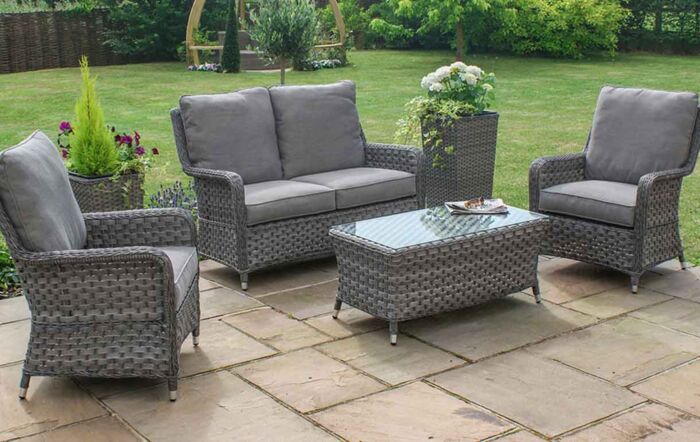 Maze Victoria Garden High Back Sofa Set - Small