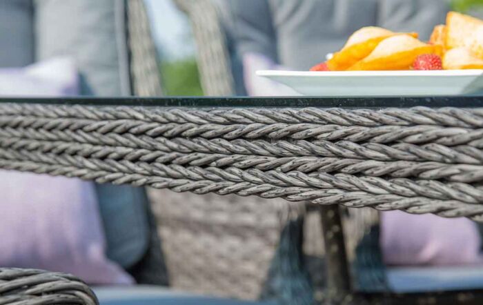 Maze Victoria 8 Seat Rectangle Dining Set with Square Chairs