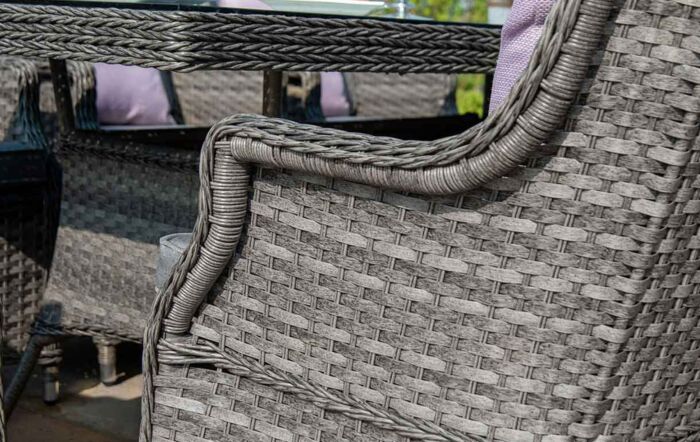 Maze Victoria 8 Seat Rectangle Dining Set with Square Chairs