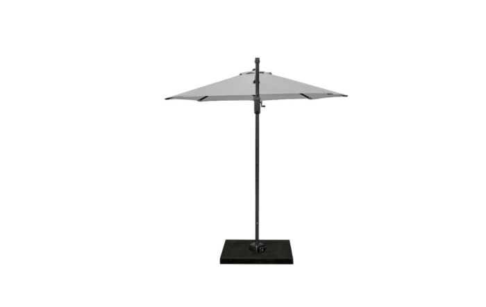 Pacific Lifestyle Voyager T1 3m Round Luna Grey Free Arm Parasol With 90kg Wheeled Base